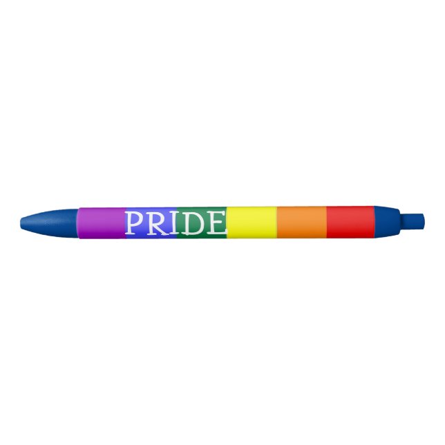 Caneta Preta Orgulho gay Lgbt Personalizado (Frente)