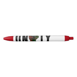 Caneta Preta orgulho negro punho vermelho verde bandeira pan-af