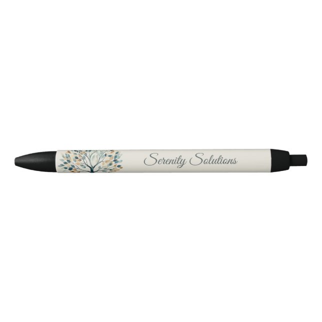 Caneta Preta Orientador de Vida Elegante (Frente)