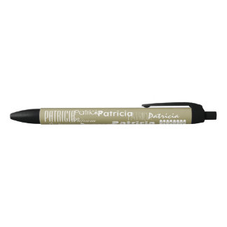 Caneta Preta Ouro conhecido personalizado