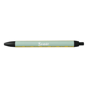 Caneta Preta Pacotes de nomes personalizados em amarelo