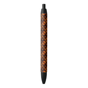 Caneta Preta Padrão de Arte Abstrata Boho Elegante Moderno Dour