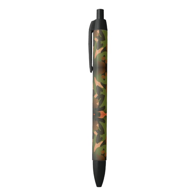 Caneta Preta Padrão de Camuflagem Militar Clássico (Topo (Vertical))
