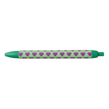 Padrão de Coração de Pixel Roxo