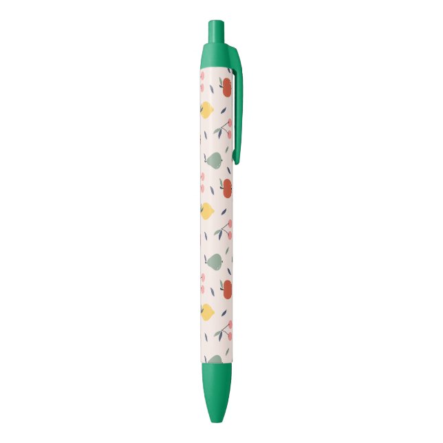 Caneta Preta Padrão de Fruta cômoda (parte de inferior (Vertical))