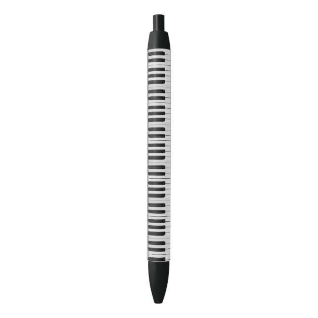 Caneta Preta Padrão de piano (Frente Vertical)