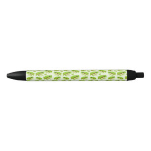 Caneta Preta Padrão de Sapo de árvore verde-branca