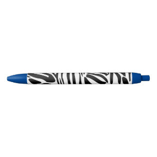 Caneta Preta Padrão de zebra