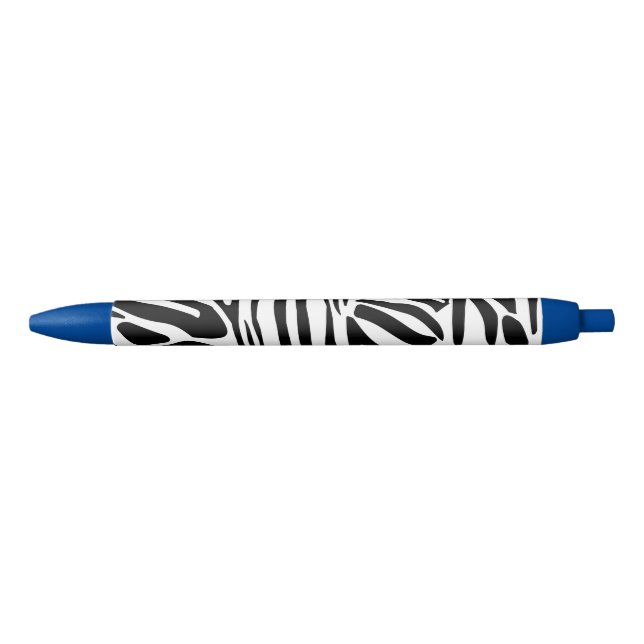 Caneta Preta Padrão de zebra (Frente)