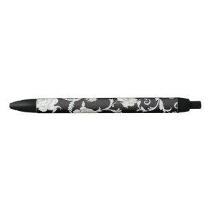Caneta Preta Padrão floral