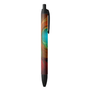 Caneta Preta Padrão Legal de Abstrato de Arte Fina Azul Moderna