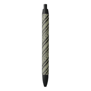 Caneta Preta Padrão ucraniano retrô