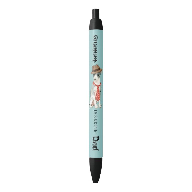 Caneta Preta Pai Greyhound Italiano (Frente Vertical)