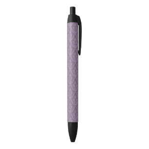 Caneta Preta Papel de parede floral roxo