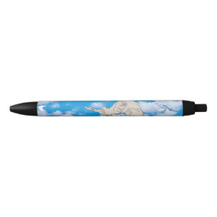 Caneta Preta Pássaro branco Mikitiez céu azul verão praia liber