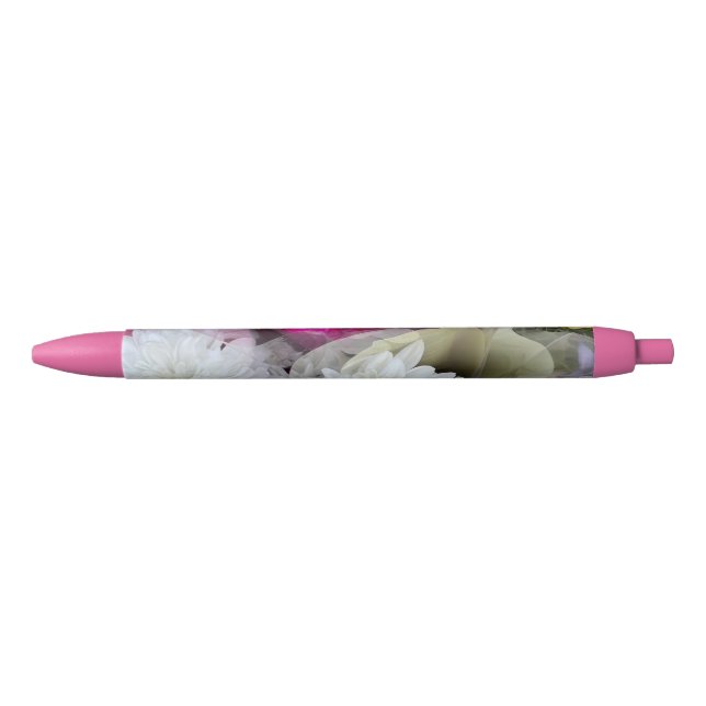 Caneta Preta Pastel Floral (Frente)