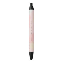 Caneta Preta Pastel Modern Abstrato Wedding