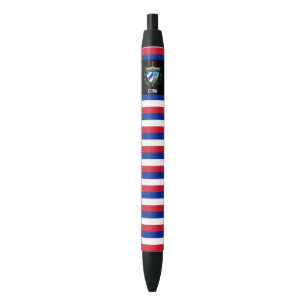 Caneta Preta Patriótico Custa de Bandeira Cuba