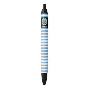 Caneta Preta Patriótico da Micronésia Flag