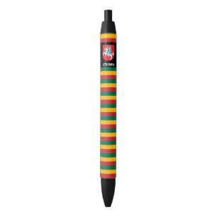 Caneta Preta Patriótico de Bandeira da Lituânia