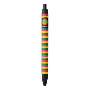 Caneta Preta Patriótico de Bandeira da Mauritânia