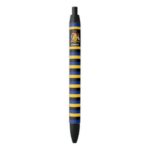 Caneta Preta Patriótico de Bandeira de Barbados