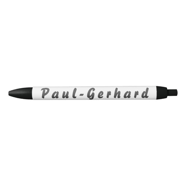 Caneta Preta Paul-Gerhard Kugelschreiber (Frente)