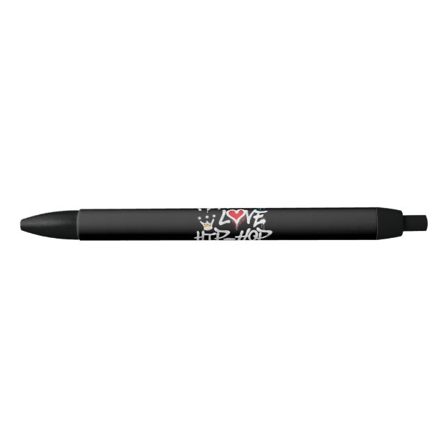 Caneta Preta Peace Love Hip Hop Dancing (Frente)