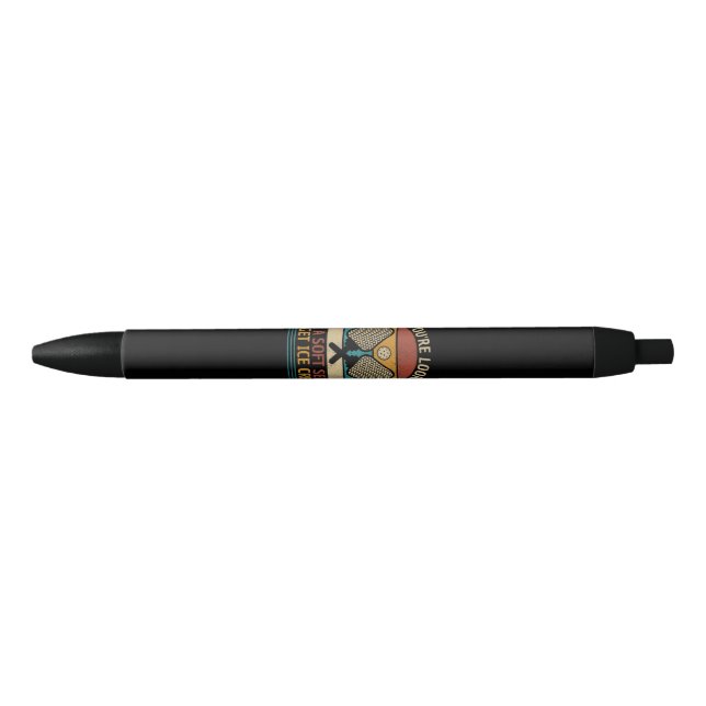 Caneta Preta Peace Love & Rock & Roll Guitar Player V (Frente)