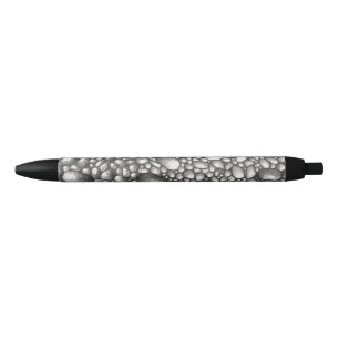 Caneta Preta Pedras Rochas Seixos Desenho a Lápis