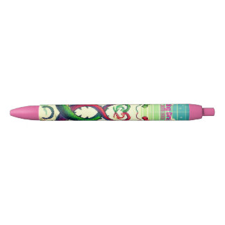 Caneta Preta pen dancing dragons cc