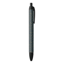 Caneta Preta Pen with stars illustration