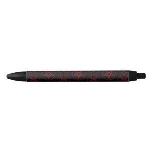 Caneta Preta Pentagrama do diabo vermelho
