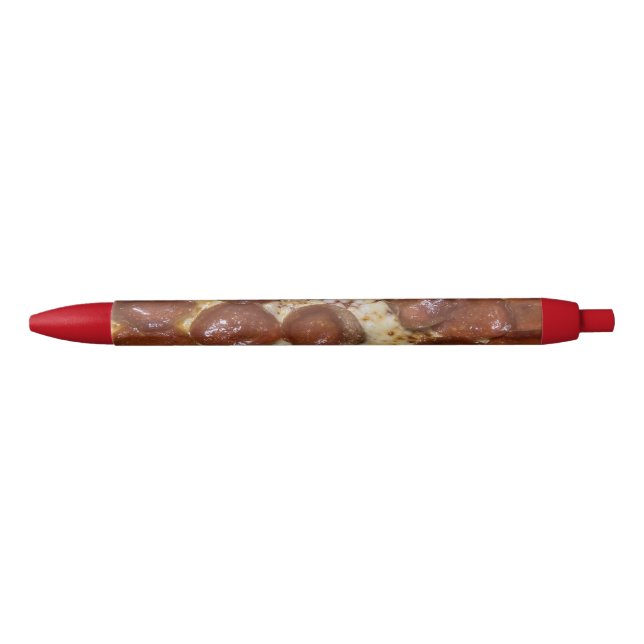 Caneta Preta Pepperoni Pizza (Frente)