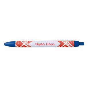Caneta Preta Perfeito Bandeira Turca Azulejo Vermelho Personali