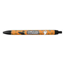 Caneta preta personalizada de Halloween