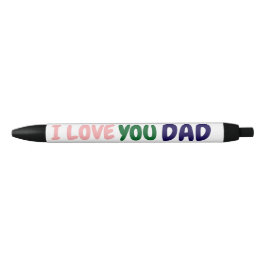 Caneta Preta personalizado eu amo você pai Faça o seu próprio