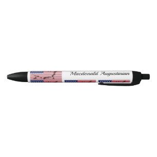 Caneta Preta Personalizado Patriótico Bandeira dos EUA