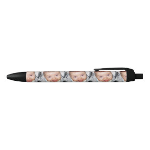 Caneta Preta Personalize-o com seu teste padrão da foto