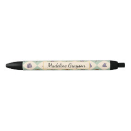 Caneta Preta Personalized Magic Academy Wizard School Green