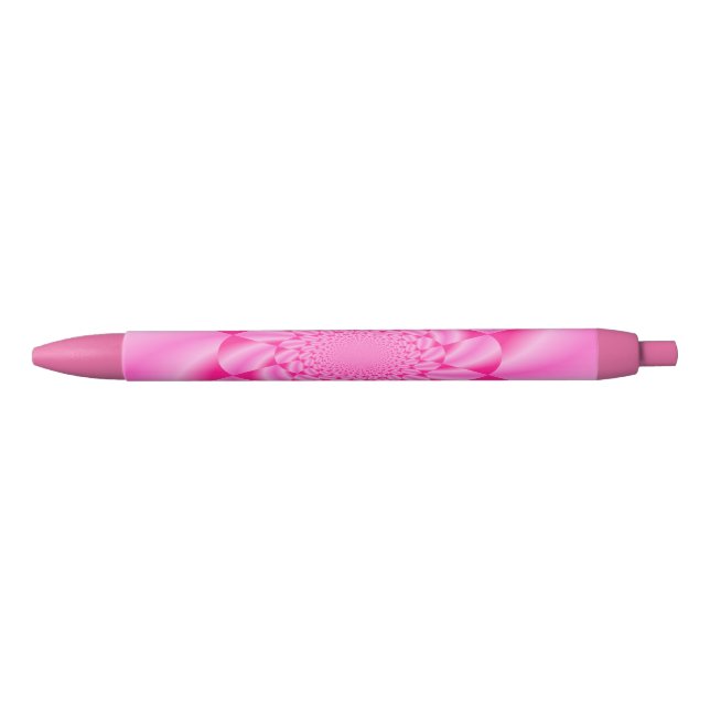 Caneta Preta Pétala de Folha Rosa  (Frente)