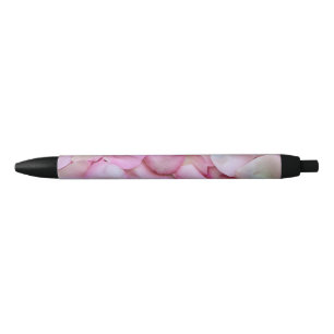 Caneta Preta Pétalas Rosa Rosa Rosa Rosa Rosa Rosa