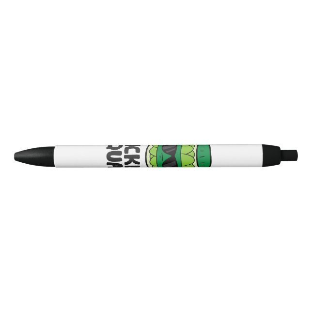 Caneta Preta Picle Lover Team Picles Engraçado Pickle Squad (Frente)
