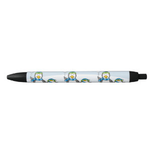 Caneta Preta Pinguins de neve