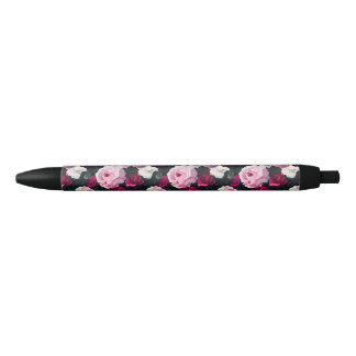 Caneta Preta Pink and Red Painted Roses