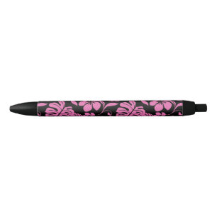 CANETA PRETA PINK BIKINI (PRETO/ROSA)
