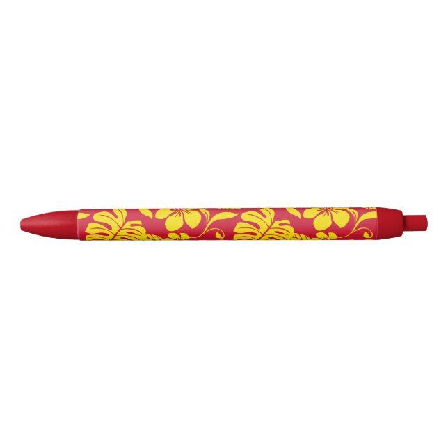 CANETA PRETA PINK BIKINI (VERMELHO/DOURADO) (Frente)