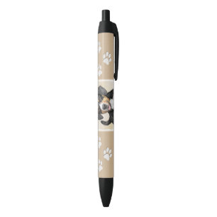 Caneta Preta Pintura de Cachorro de Montanha Entlebucher - Arte