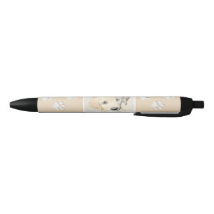 Caneta Preta Pintura De Cãozinho Para Retriever ouro - Arte De 