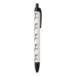 Caneta Preta Pintura em aquarela de cavalo Appaloosa Equestre